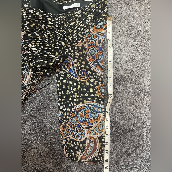 DR2 boho paisley lined boho 3/4 sleeves tassels dress women’s size S? - Picture 13 of 15